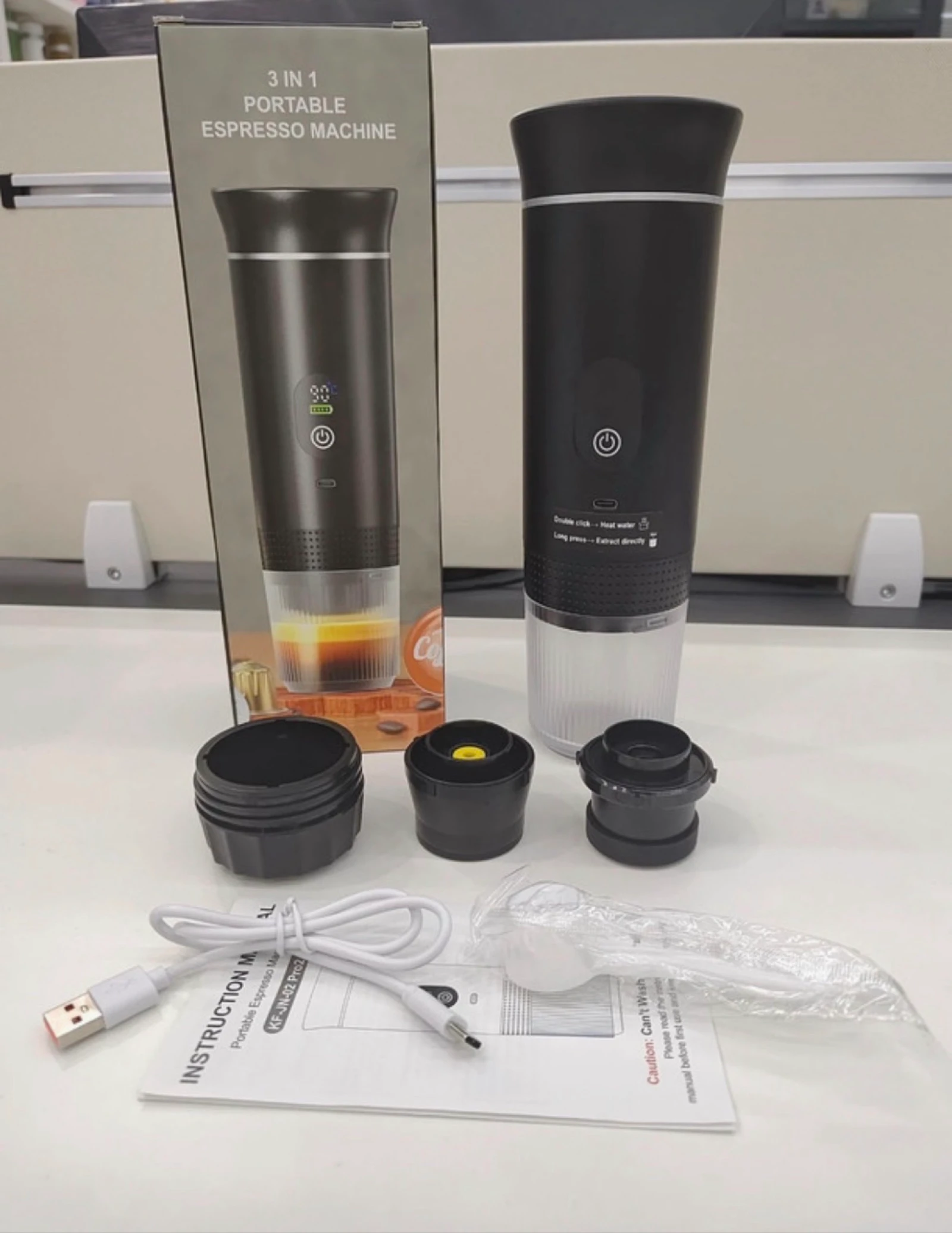 Portable coffee maker LED screen – photo 4
